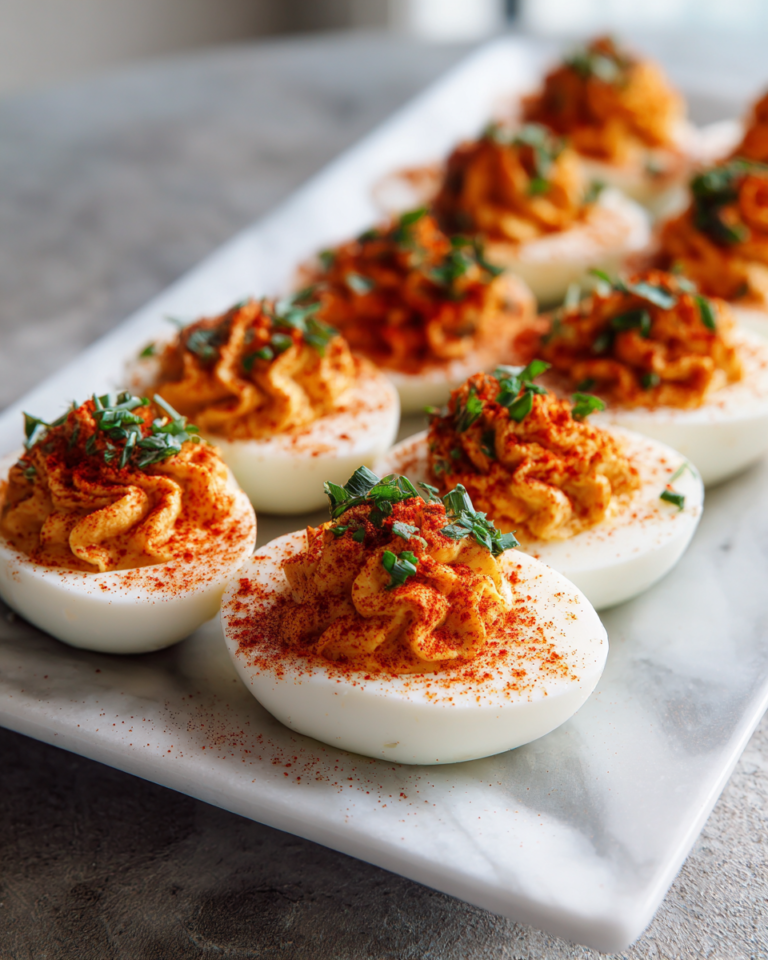 Smoked Paprika Deviled Eggs That Will Elevate Your Snack Game - Featured Image