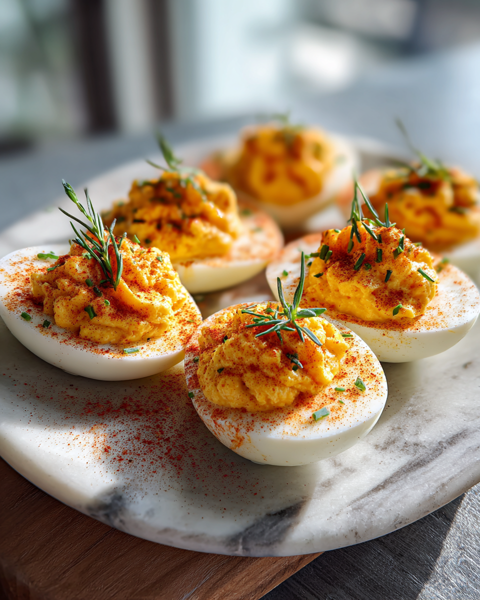 Final dish - Smoked Paprika Deviled Eggs That Will Elevate Your Snack Game