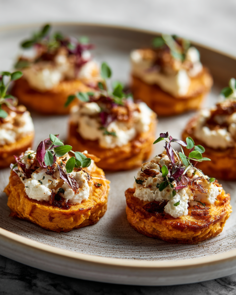 Irresistible Sweet Potato Goat Cheese Rounds That Will Delight Your Taste Buds - Featured Image