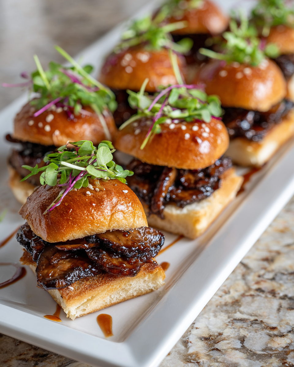 Final dish - Irresistible Teriyaki Mushroom Sliders That Will Elevate Your Snack Game