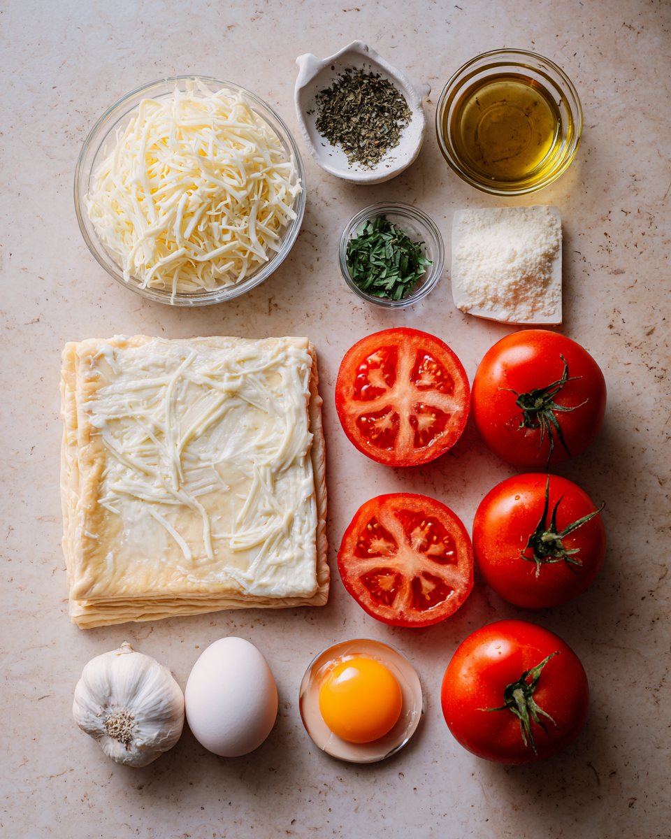 Ingredients for Irresistible Tomato Cream Cheese Puff Pastry Recipe You Need to Try