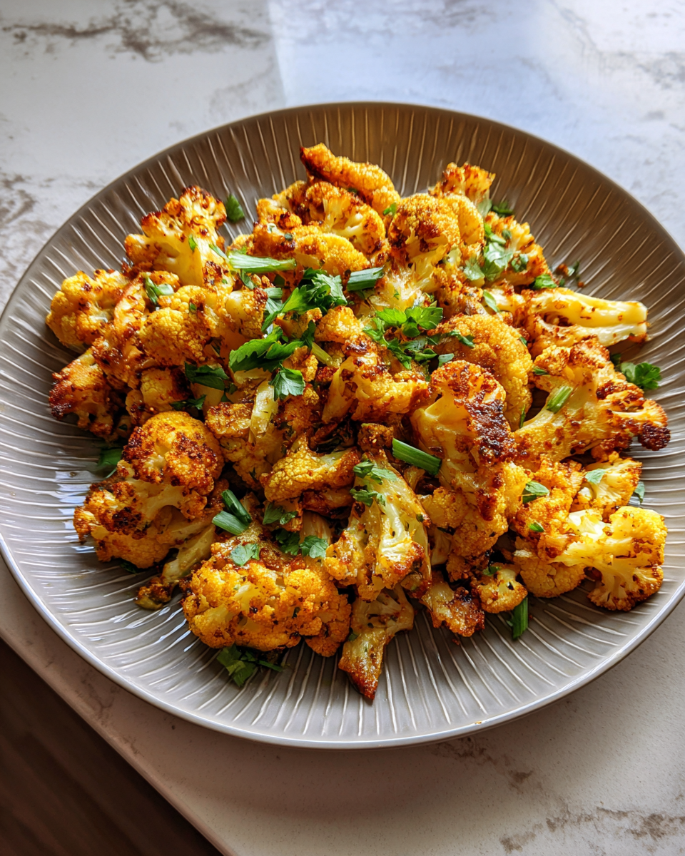 Final dish - Za’atar Roasted Cauliflower The Ultimate Flavor-Packed Veggie Side