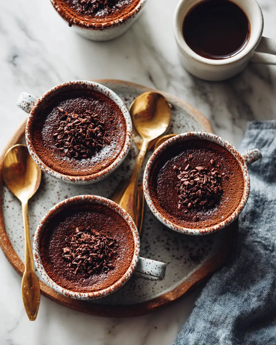 Final dish - Decadence in a Cup: Chocolate Espresso Pudding Cups Delight