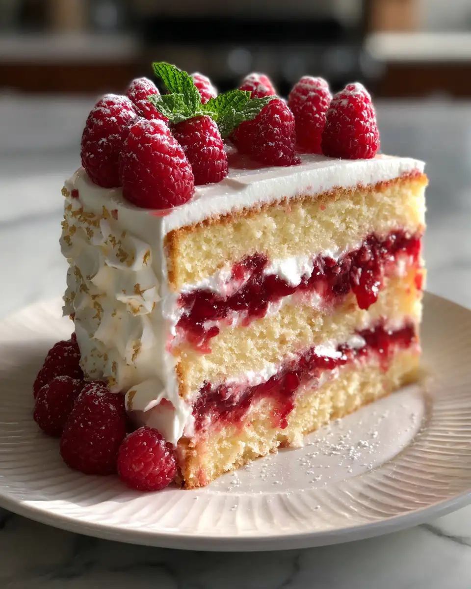Final dish - Zesty Delights: Unveiling the Perfect Lemon Raspberry Layer Cake