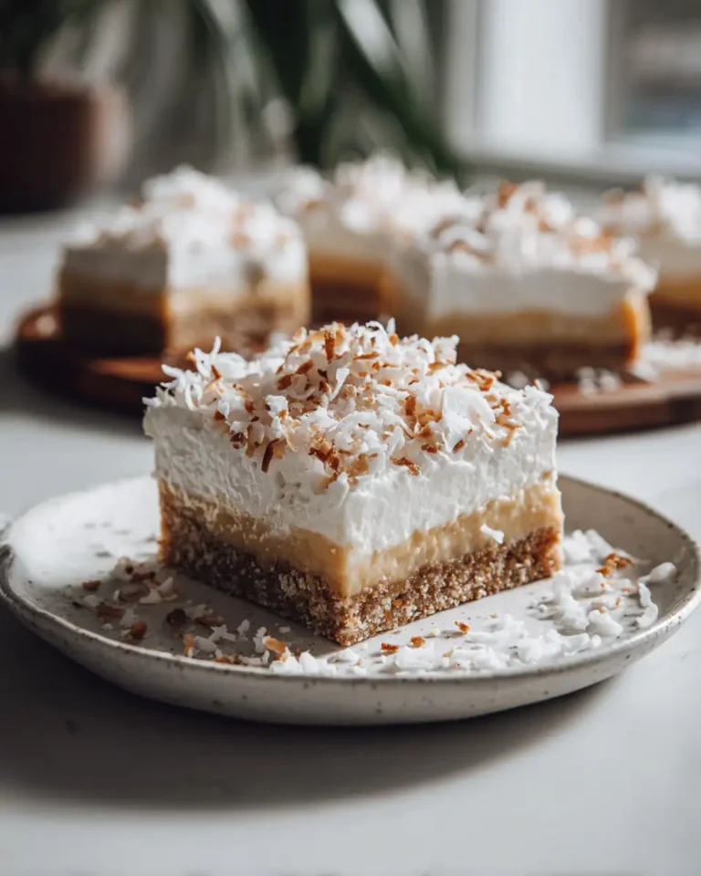 Tropical Bliss Bites: Easy No-Bake Coconut Cream Pie Bars - Featured Image