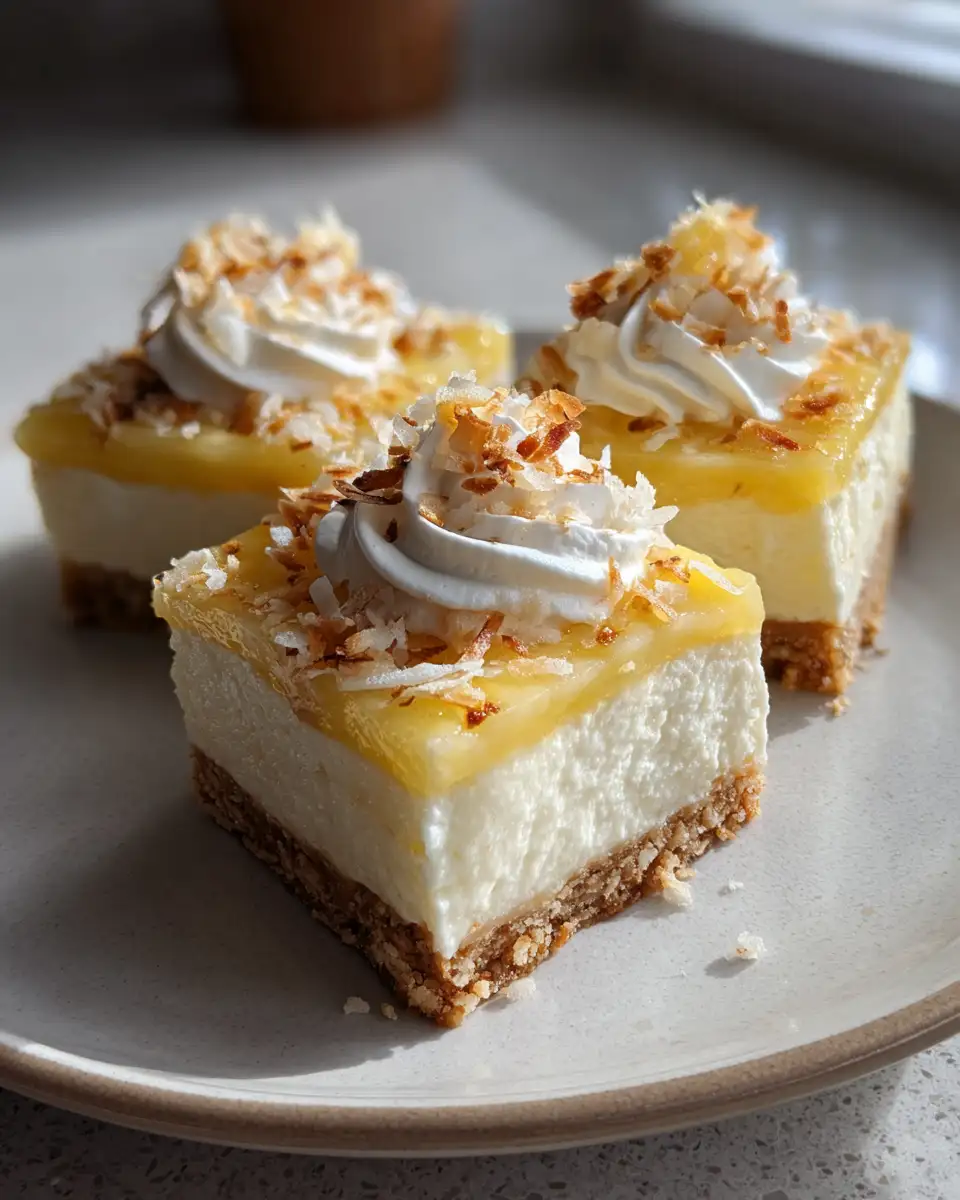 Final dish - Tropical Bliss Bites: Easy No-Bake Coconut Cream Pie Bars