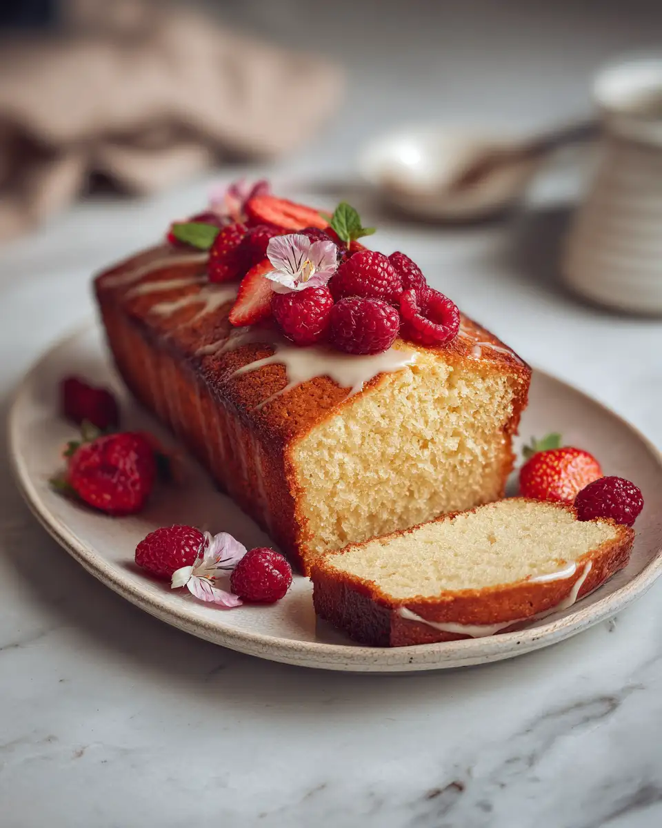 Final dish - Sweet Symphony: The Irresistible Vanilla Honey Yogurt Cake